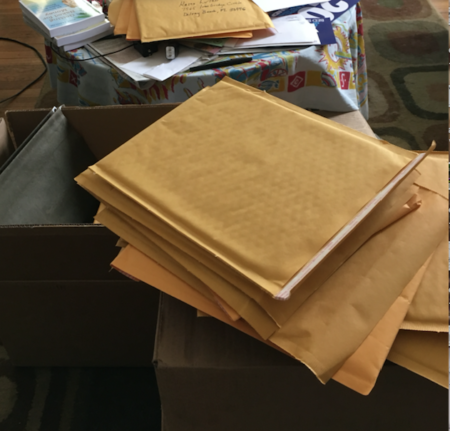All those envelopes to address! 
